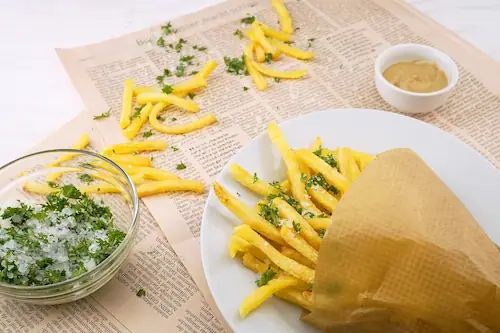 Flavourful French Fries waiting to be devoured!